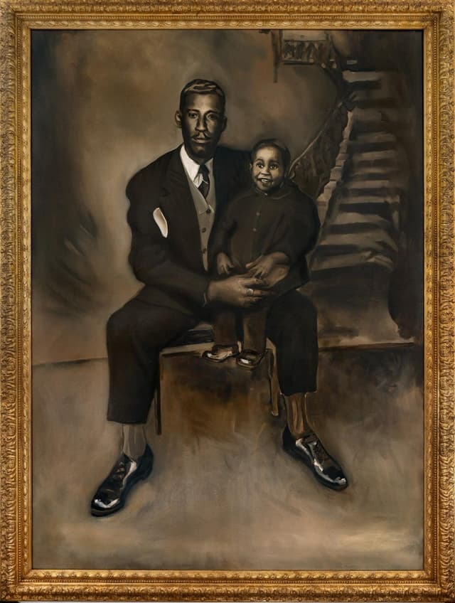 A Postmodern Portrait of Emmett and Louis Till by Thelonious Stokes