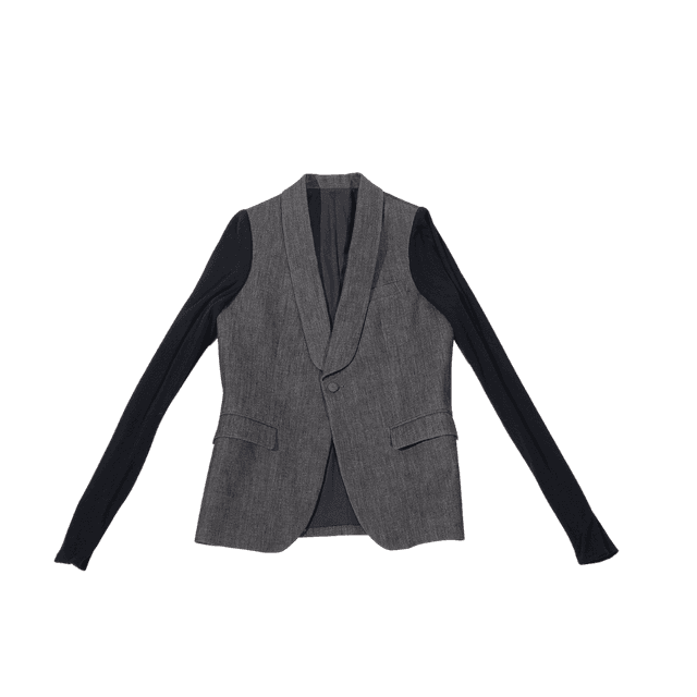 Tuxedo Jacket in Denim by Thelonious Stokes