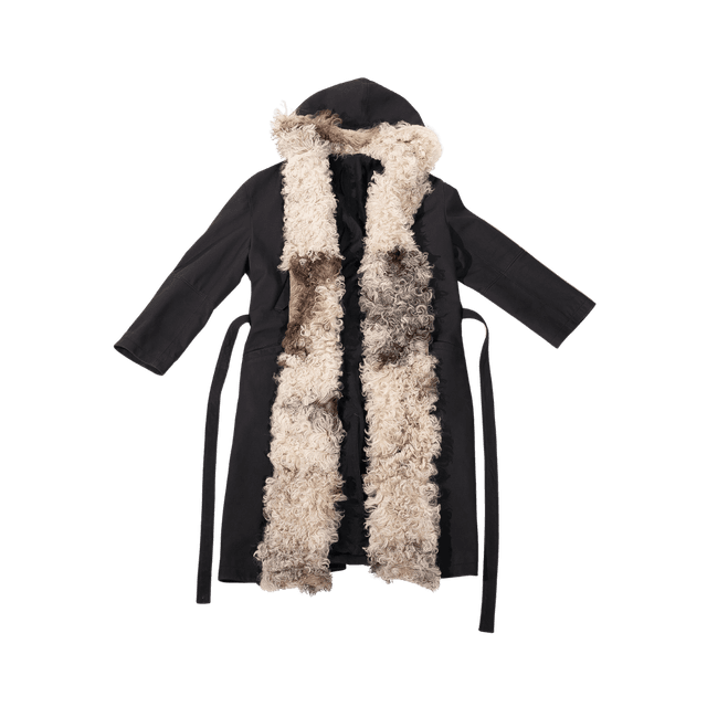 Prench Coat in Lambskin with Shirling by Thelonious Stokes