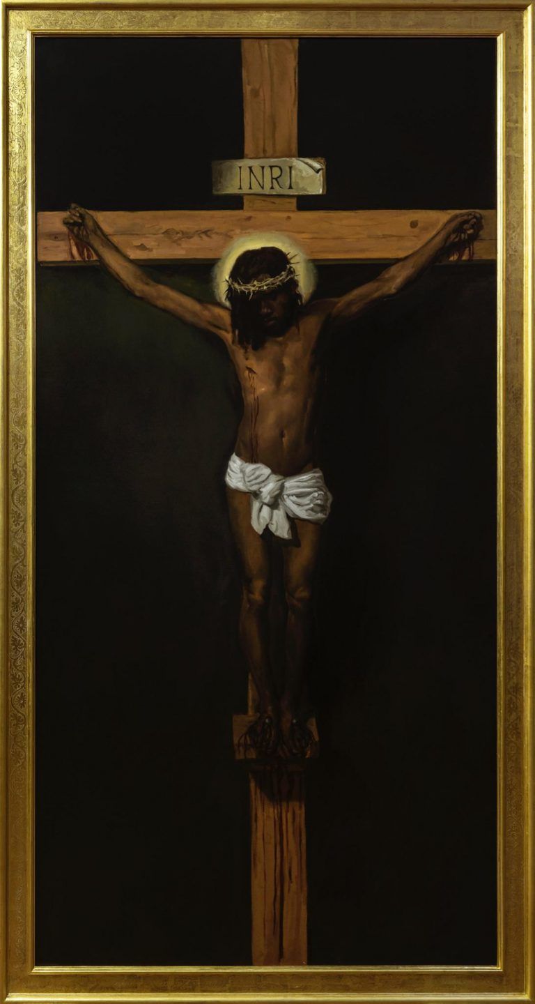 Christ on Cross; Crucifixion; Black Death Spectacle